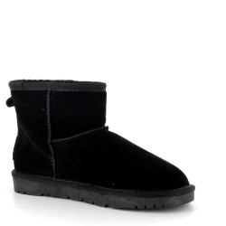 Boots Kelara en Cuir Daim Noir