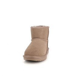 Boots en cuir taupe Kelara