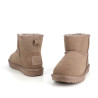 Boots en cuir taupe Kelara