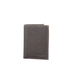 portefeuille marron en cuir