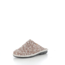Mules en laine beige