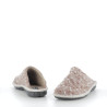 Mules en laine beige