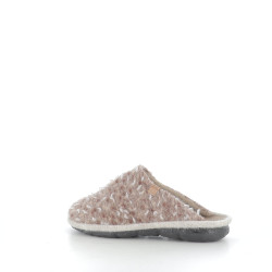Mules en laine beige