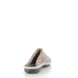 Mules en laine beige