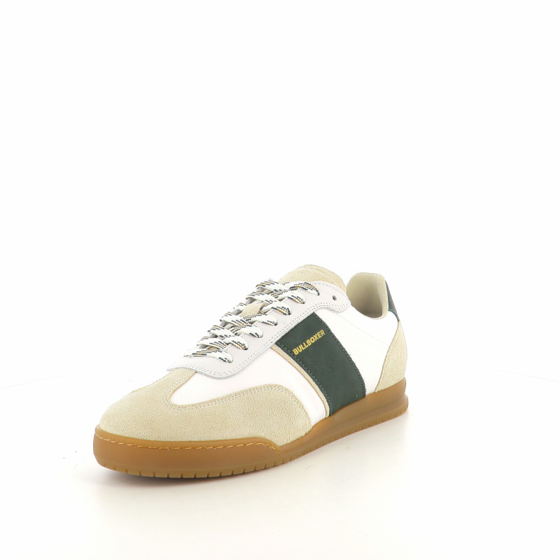 Baskets basses blanches et vertes
