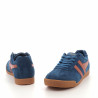 Baskets basses bleues et roses