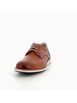 Derbys marron en cuir
