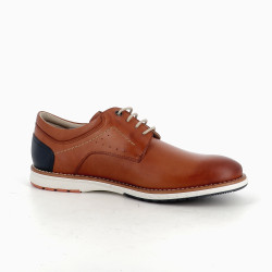 Derbys marron en cuir
