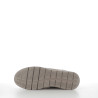 Baskets basses taupe en cuir
