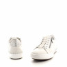 Baskets blanches à zip latéral