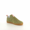 Baskets basses kaki et roses