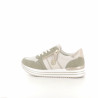 Baskets basses beiges et vertes