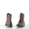 Boots marron à lacets