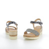Nu-pieds noir pied de poule
