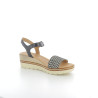 Nu-pieds noir pied de poule