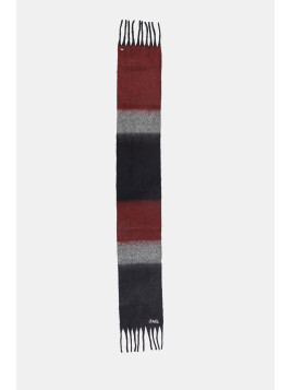 Echarpe rouge gris et noire