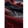 Echarpe rouge gris et noire