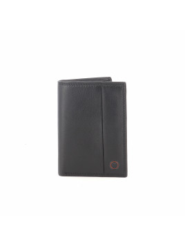 Portefeuille en cuir noir