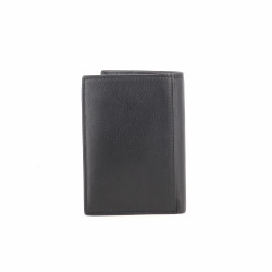 Portefeuille en cuir noir