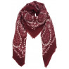 Foulard acrylique bordeaux