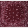 Foulard acrylique bordeaux