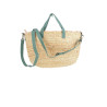 Sac à main en jute vert Les Tropéziennes