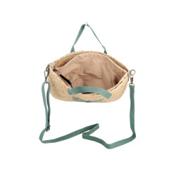 Sac à main en jute vert Les Tropéziennes