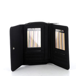 porte feuille Les Tropéziennes en noir synthétique
