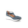 Salomés bleu marine en cuir daim