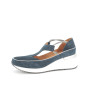 Salomés bleu marine en cuir daim