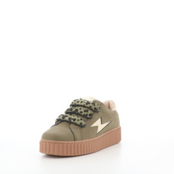 Baskets Basses Kaki synthetique