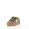 Baskets Basses Kaki synthetique