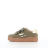 Baskets Basses Kaki synthetique