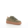 Baskets Basses Kaki synthetique