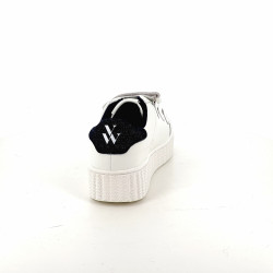 Baskets Blanches avec Motif Denim VANESSA WU