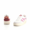 Baskets basses blanches et roses