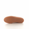 Baskets basses blanches et velour marron