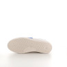 Baskets basses blanches détails bleus