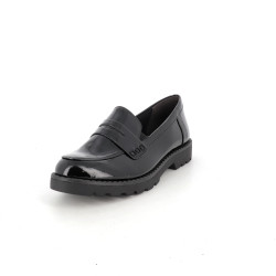 Mocassins noire Tamaris synthétique vernis