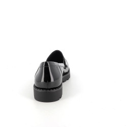 Mocassins noire Tamaris synthétique vernis