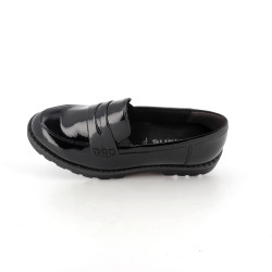 Mocassins noire Tamaris synthétique vernis