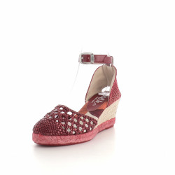 Nu-pieds rouge avec foulard