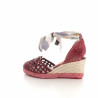 Nu-pieds rouge avec foulard