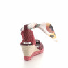Nu-pieds rouge avec foulard