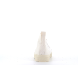 basket montante blanche en toile
