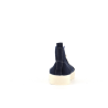 basket montante en toile bleu