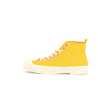 basket montante en toile jaune