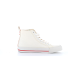 basket montante en toile blanche