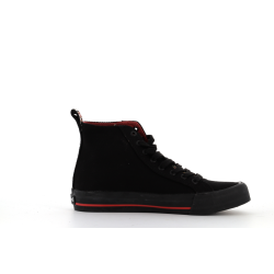 basket montante en toile noire