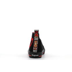 basket montante en toile noire